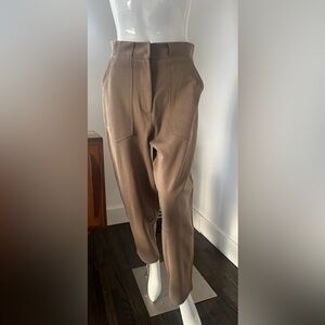 H&M High Waisted Textured Camel Color Pants